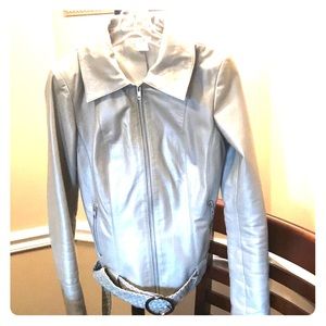 Cache leather jacket size 2